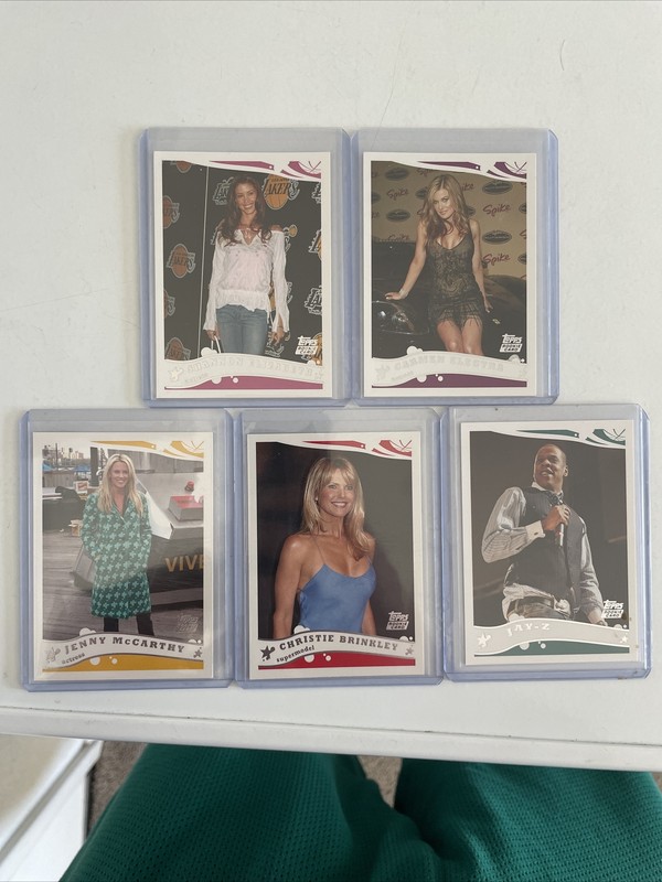 2005-06 Topps Jay-Z / Elizabeth / Electra /McCarthy / Brinkley Lot Of 5