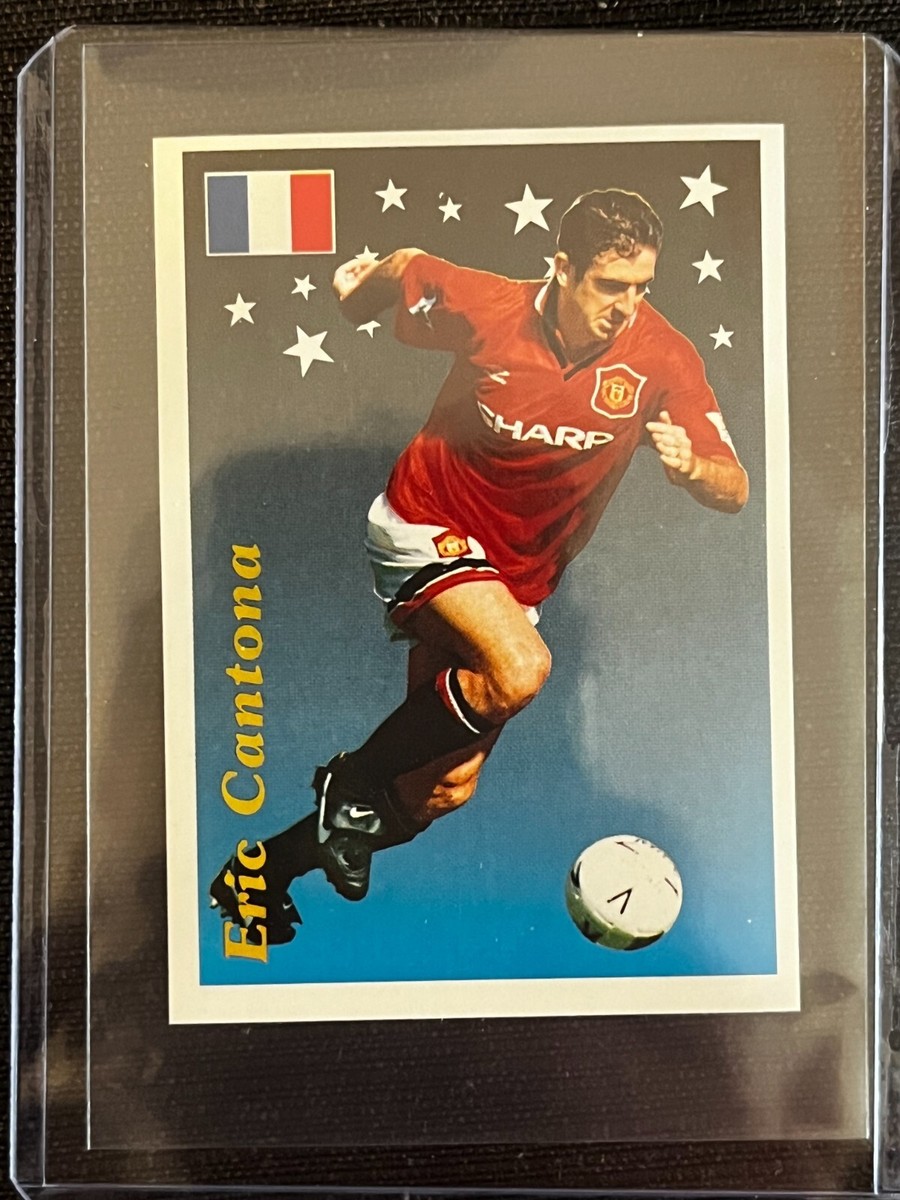 Sticker Panini Eric Cantona Manchester # 188 Supercalcio 95/96 Rookie