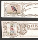 2x Tarjetas antiguas marcadores regalos hechos a mano únicos estilo recompensa al mérito victoriano