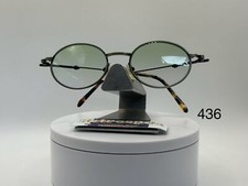Vintage Eyeglasses NOS Round Style Green Fade Lens Antique Green Frame 90s-00s