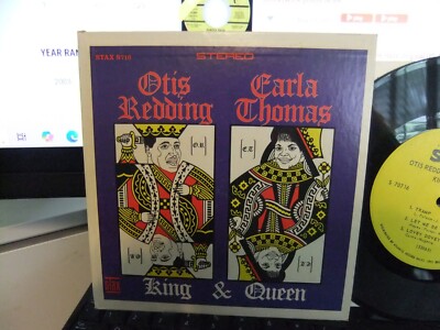 NM 7'' Hard Cover EP Otis Redding & Carla Thomas King & QUEEN W JUKE BOX STRIPS