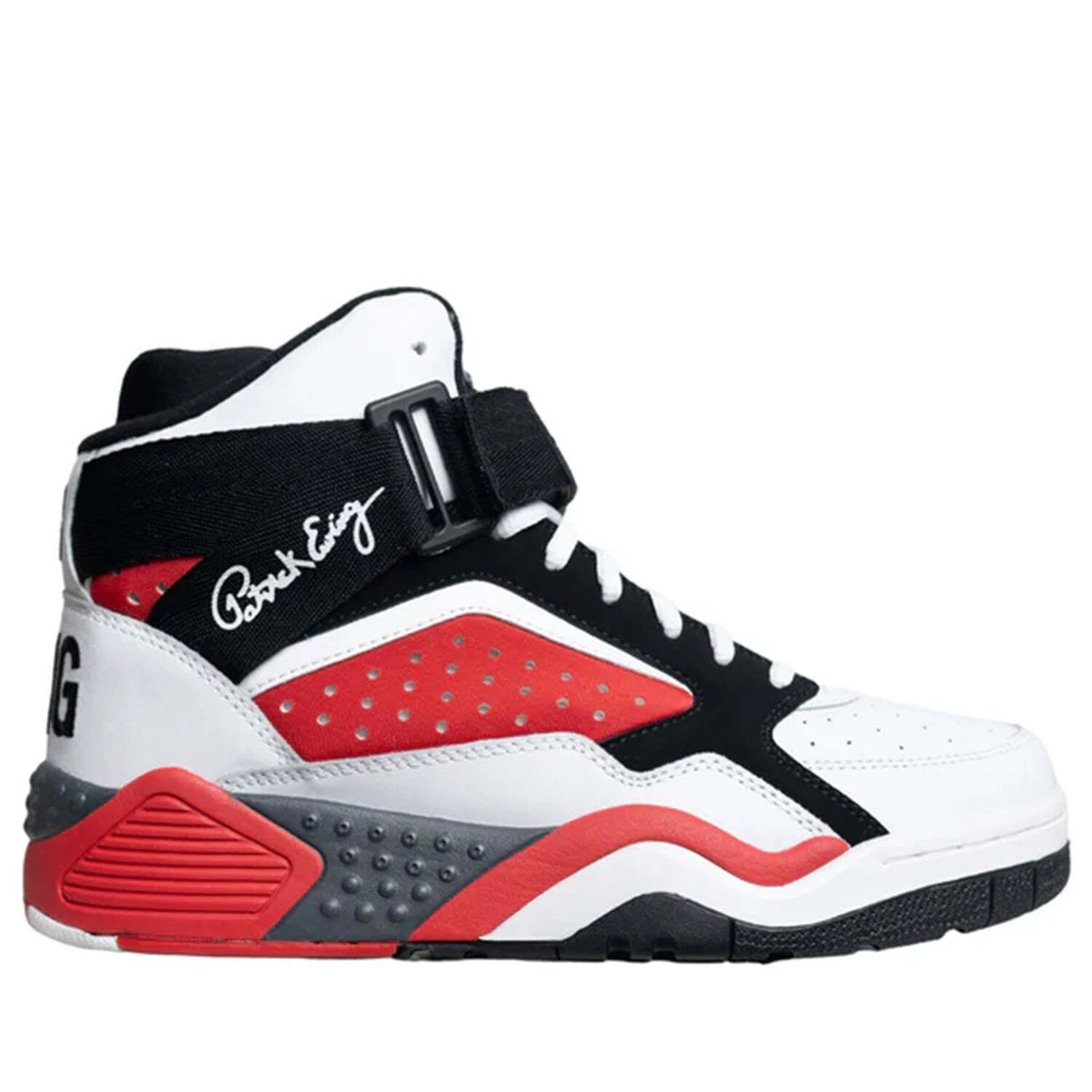 Patrick ewing shoes red and black clearance