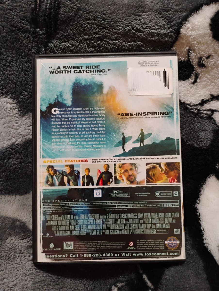 Chasing Mavericks (DVD, 2012, Widescreen) D94 24543827863| eBay
