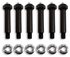 6 (SIX) KIT 3500# Trailer Axle Spring Shackle Grease Type Eye "wet" Bolt 9/16 x3