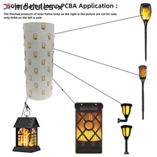 3.7V Solar Flame Lamp PCBA Simulated Solar Torch lamp Controller Circuit Board