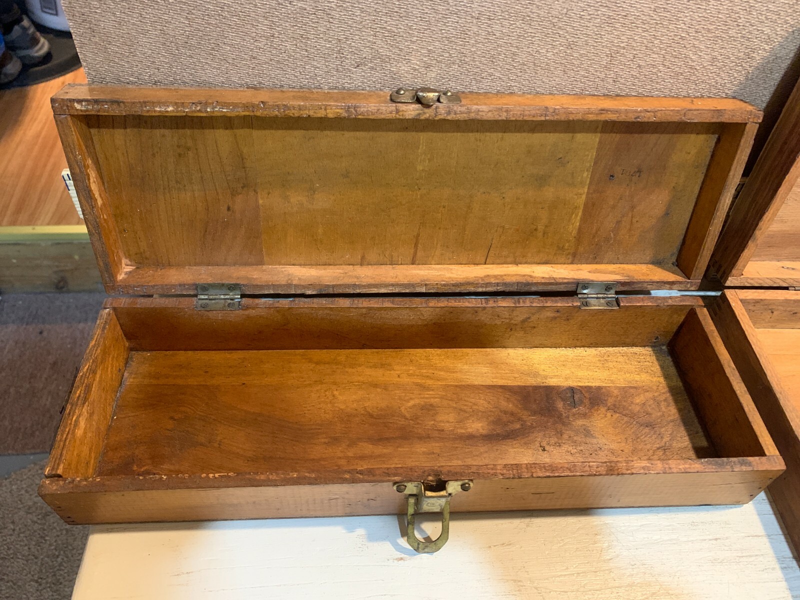 Lot of 2 Vintage Wooden Children's Tool Chests eBay