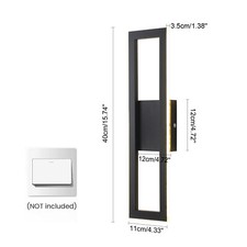 LED Wall Light Indoor Cube Modern Bedroom Living Room Wall Sconce Lamp Dimmable