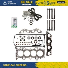 Head Gasket Set Timing Belt Kit Water Pump Fit 01-05 Honda 1.7L D17A2 D17A6