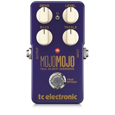 tc electronic analog overdrive pedal Paul Gilbert model ''11'' gain switch providi