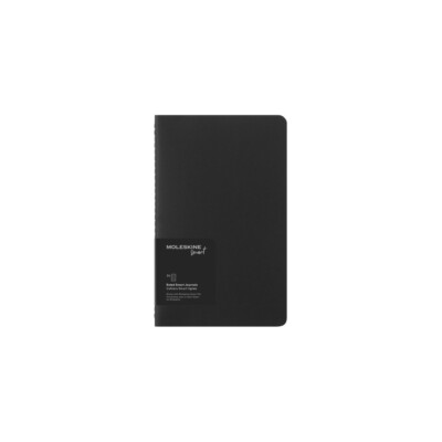 Moleskine Smart Cahier Notizhefte Schwarz Large Liniert 2er Set