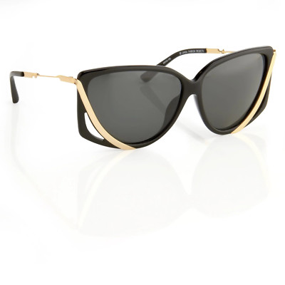 Prabal Gurung Sonnenbrille rechteckig schwarz und grau