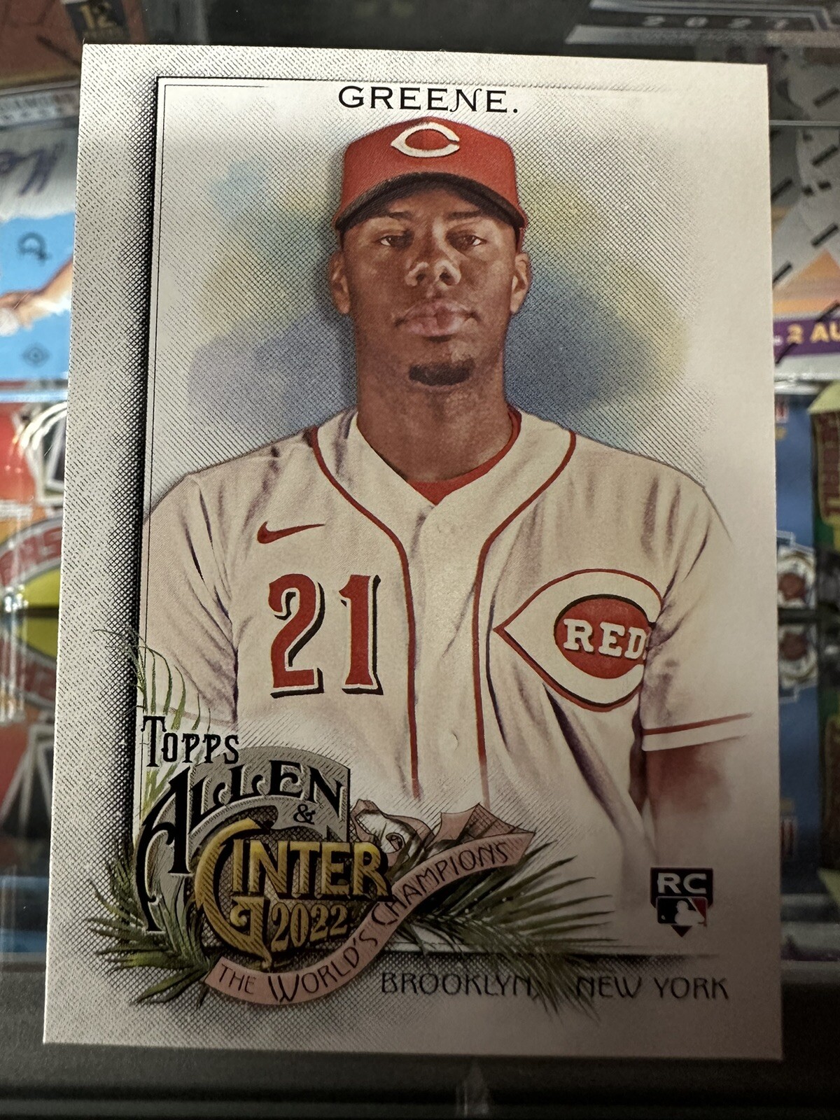 2022 Topps Allen & Ginter Baseball Base #250 HUNTER GREENE ROOKIE CARD
