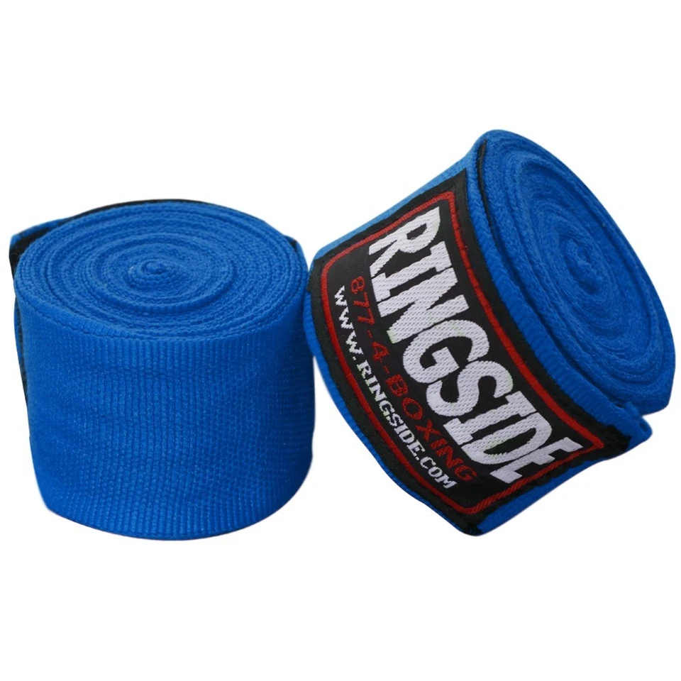New Ringside Mexican Style Boxing MMA Handwraps Hand Wrap Wraps 180" - Blue
