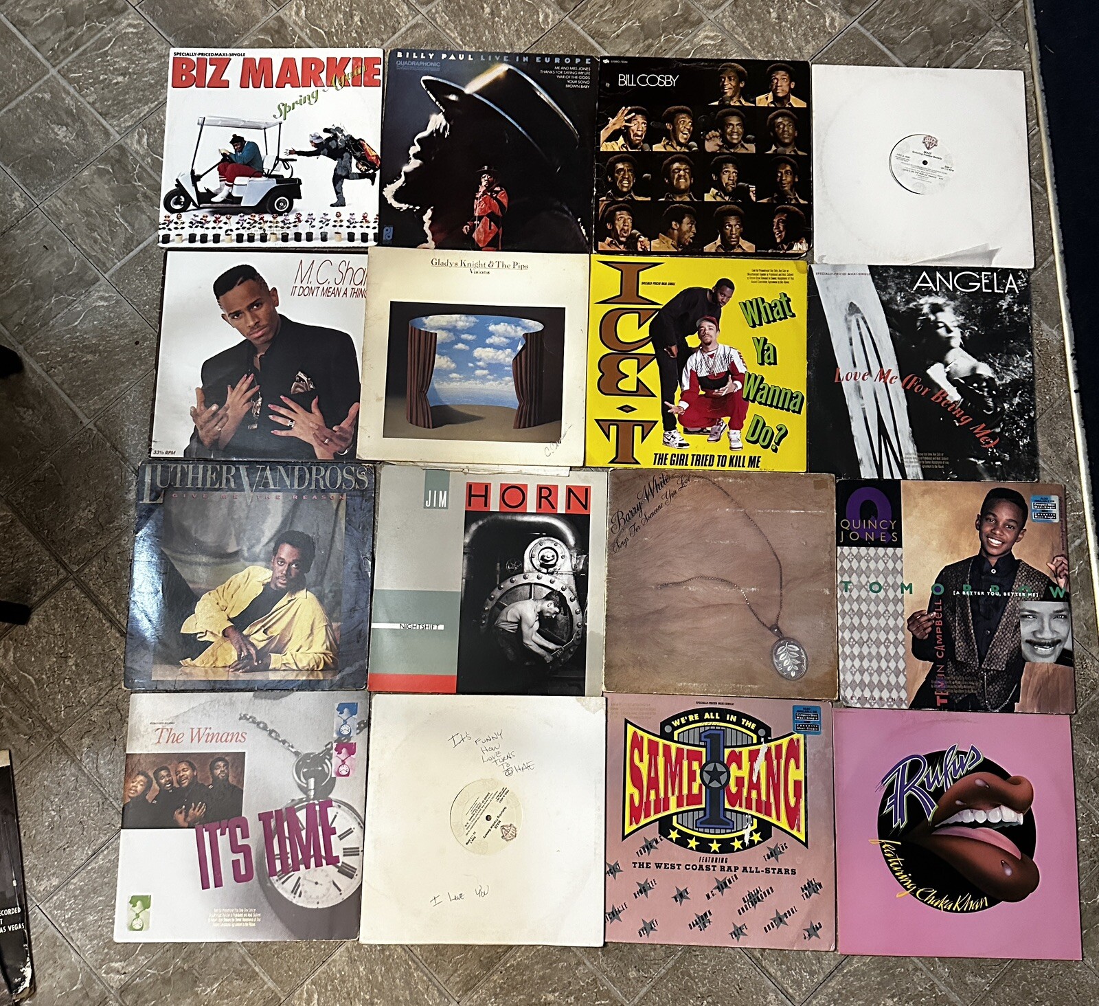 Lot of 16 Vintage R&B Classics on Vinyl Records-image