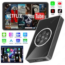 Android 13 AI Box Wireless Carplay Adapter HDMI Multimedia w/ Netflix YouTube