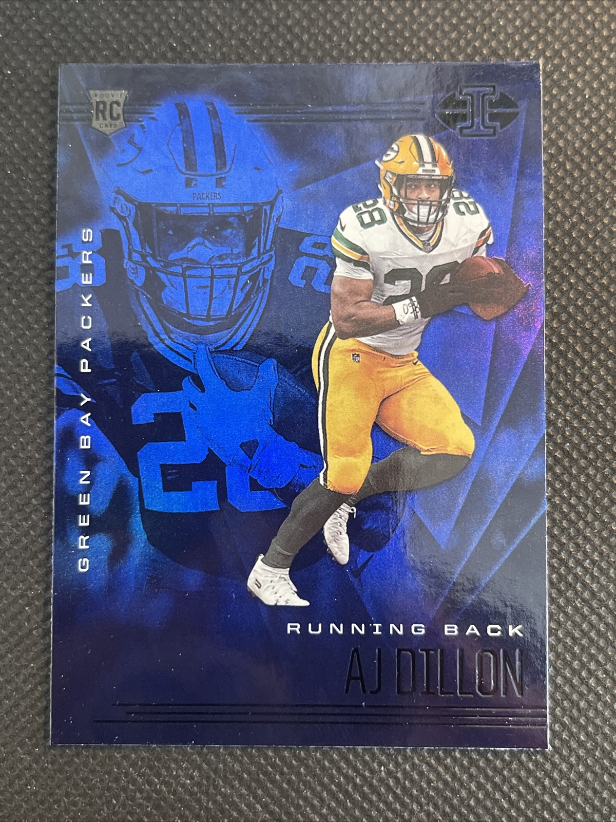 2020 Panini Illusions Sapphire #26 A.J. Dillon Packers