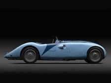 Cars 1936 bugatti type 57g supercar retro Desk Mat Stitched