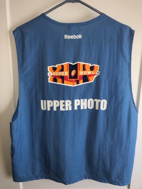 Super Bowl XLIX 44 Media Vest New Orleans Saints, Drew Brees