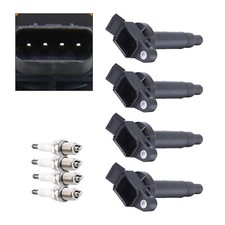 4x Z&uuml;ndspule Z&uuml;ndskerzen UF333 UF494 f&uuml;r Toyota Camry 2.4L 2002-2011