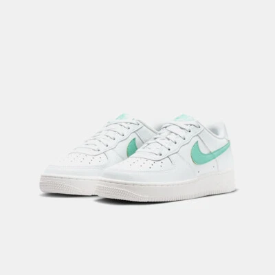 Nike Air Force 1 Low GS Trainers DV7762 104 White/Green Size UK 4.5 EU 37.5