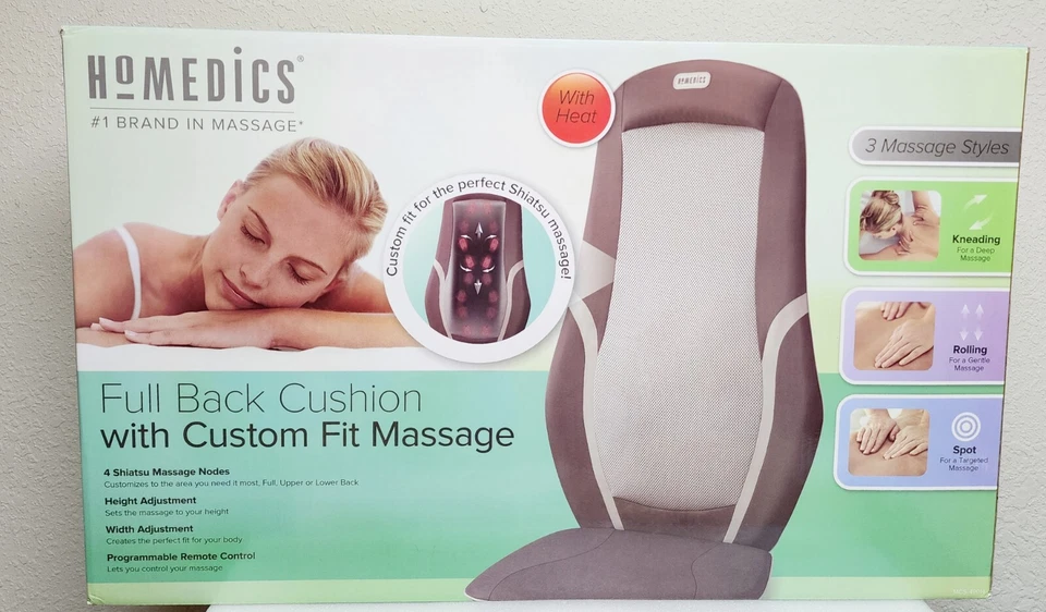 Cojín de espalda completa HoMedics MCS-490H con masaje de ajuste personalizado Foto 2 de 4