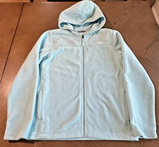The North Face Lightweight Soft Fleece Full Zip Hooded Jacket Blue Youth XL
