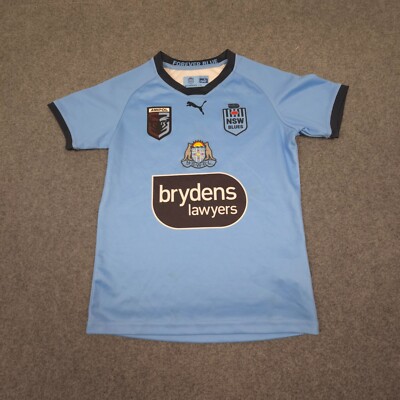 NSW Blues Jersey kids LARGE blue rugby league nrl NSWRL