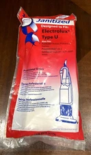 Vacuum Bags Janitized Type U Electrolux  JAN-ELU-2 Sealed Dust New 10 Count