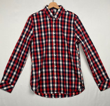 Charles Vane London Men's Plaid Long Sleeve Button Shirt Made in Italy XL
