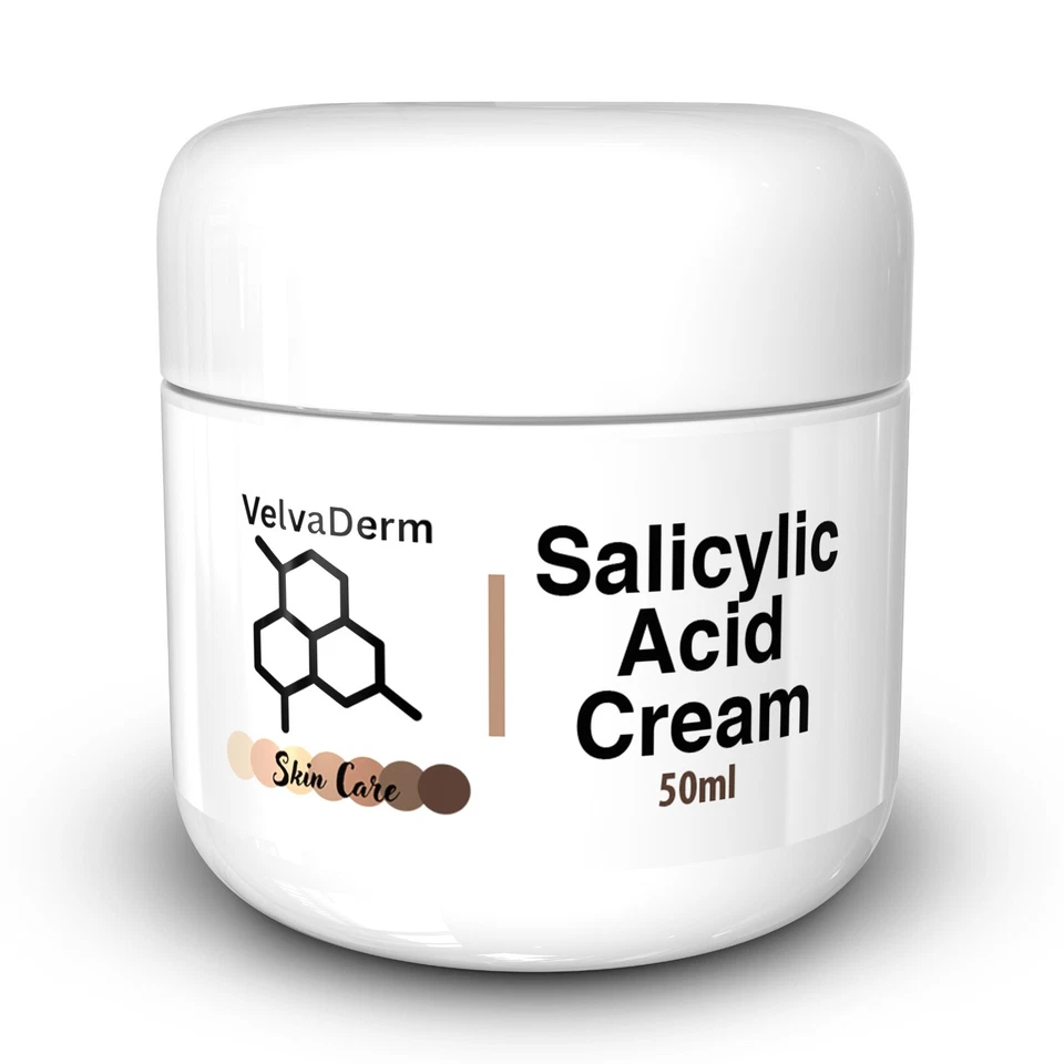VELVADERM Teens Salicylic Acid Cream Safe On Spots, Blackheads Blemishes & Pimples UK Made