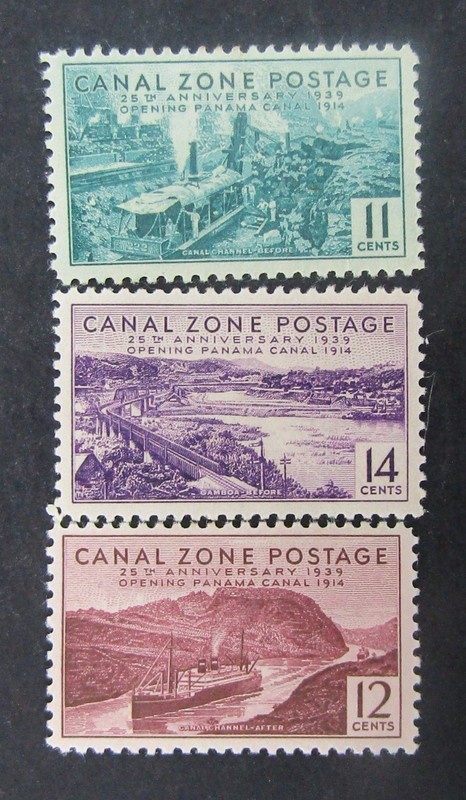nystamps US Canal Zone Stamp # 128-130 Mint OG H        U26x2854