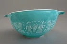Pyrex Turquoise #442 Amish Butterprint 1 1/2 Qt Cinderella Mixing Bowl VGUC
