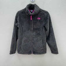 The North Face Laurel Fuzzy Fleece Full Zip Jacket Coat Girls Size Large 14/16 