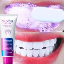 Purple Whitening Toothpaste Maintain Gum Health Stain Removal Fresh Oral Cavity~