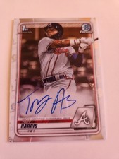 2020 Bowman Chrome Prospect Autographs Trey Harris Auto Atlanta Braves