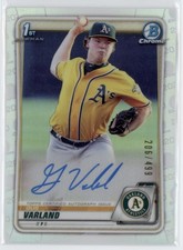 2020 Gus Varland Bowman Chrome 1st Refractor  Auto  RC /499 #CPA-GV (21C518)