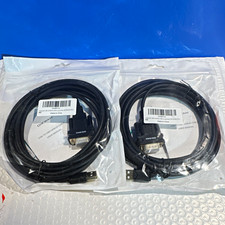DIKWAN USB 2.0 to RS-232 DB9 Serial Male Cable 10 ft Black 2 Pack