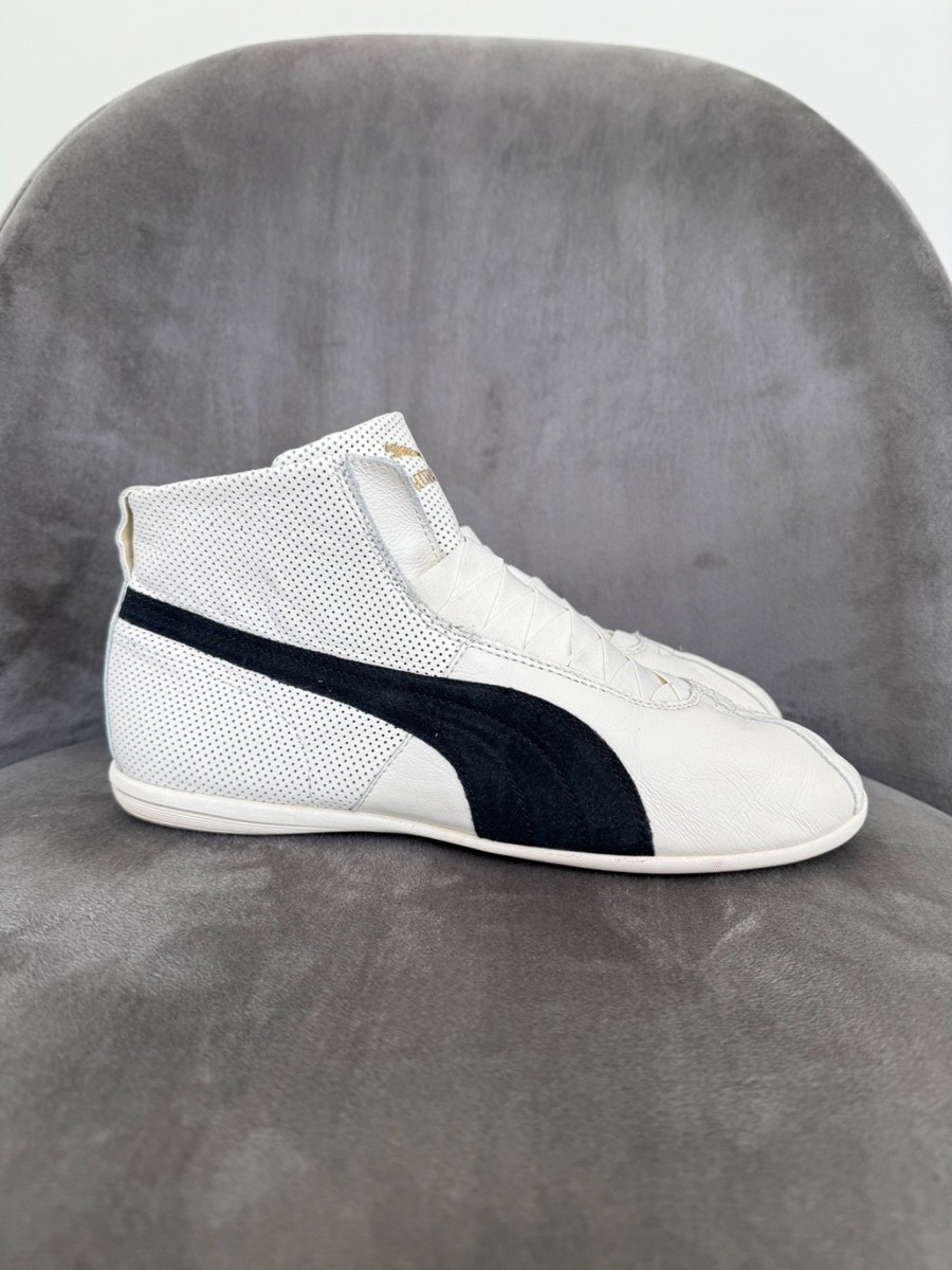 Puma Eskiva Mid White Leather Boxing Wrestling Womens Boots Size