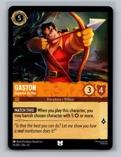Gaston 15/207 Attack of the Vine Rare NM Lorcana