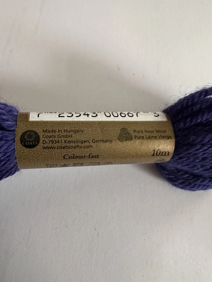 Anchor Tapestry Wool (Tapisserie) Yarn - 10m Skein Shade No. 8612 Deep Violet - Image 3 of 4