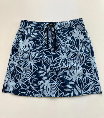 RipSkirt Hawaii Floral Board Skirt Size Medium Swim Skirt Drawstring Waist
