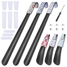 6pcs Sublimation Blank Shoe Horn, 16.5" Long Handled Shoe Horn with soft slee...