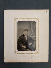 1880s antique TINTYPE troy ny DANIEL J MURPHY CRIMINAL wanted for THEFT