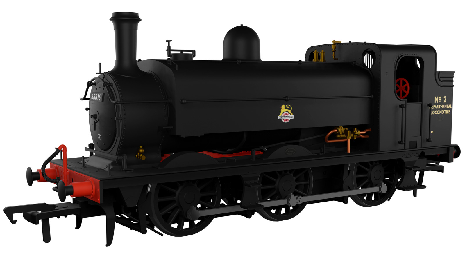 Rapido Trains 958510 OO Gauge LNER J52/2 No.2 BR Unlined Black Early Crest (Depa