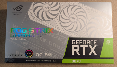 ASUS GeForce RTX 3070 Rog STRIX Gaming OC White 8gb Gddr6 Video