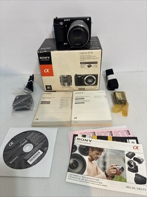 Sony Alpha NEX-F3 16.1MP Mirrorless Digital Camera Open Box New Kit