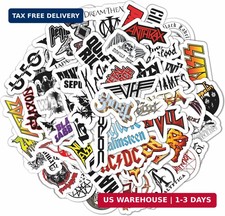 100Pcs Heavy Metal Band Stickers, Rock Stickers, Heavy Metal Gifts for Men and W