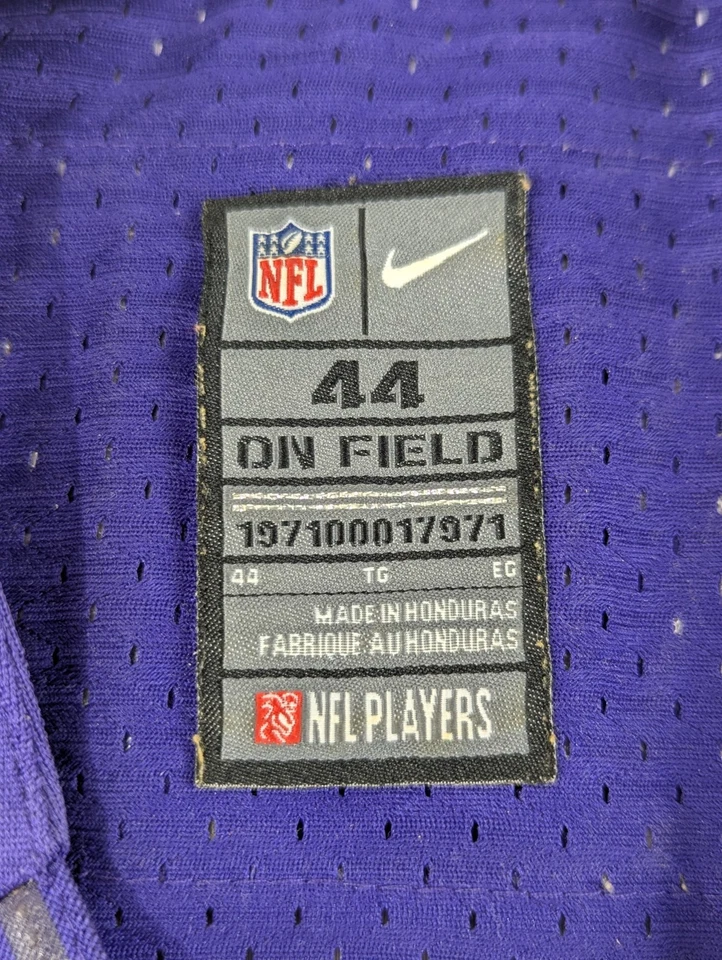 Camiseta Nike Greg Jennings Minnesota Vikings #15 tamanho grande 44 roxa masculina - Imagem 3 de 4