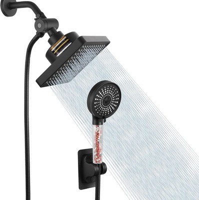 Filtered Shower Head with Handheld Combo, High Pressure Rain Showerhead Filter