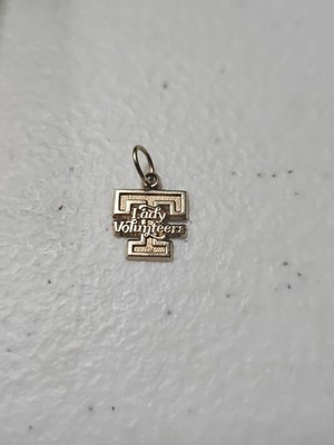 10k Gold LogoArt University of Tennessee Vols Lady Vols kleiner Anhänger Charm